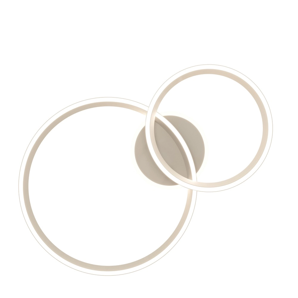 Modern ceiling lamp Girifalco sand brown 67 x 48cm