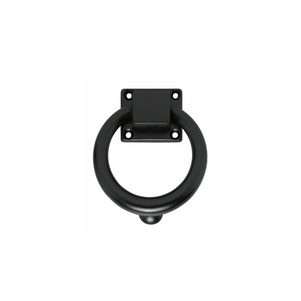 Round door knocker Arden black