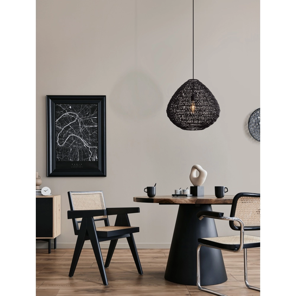 Bohemian pendant lamp Melody black