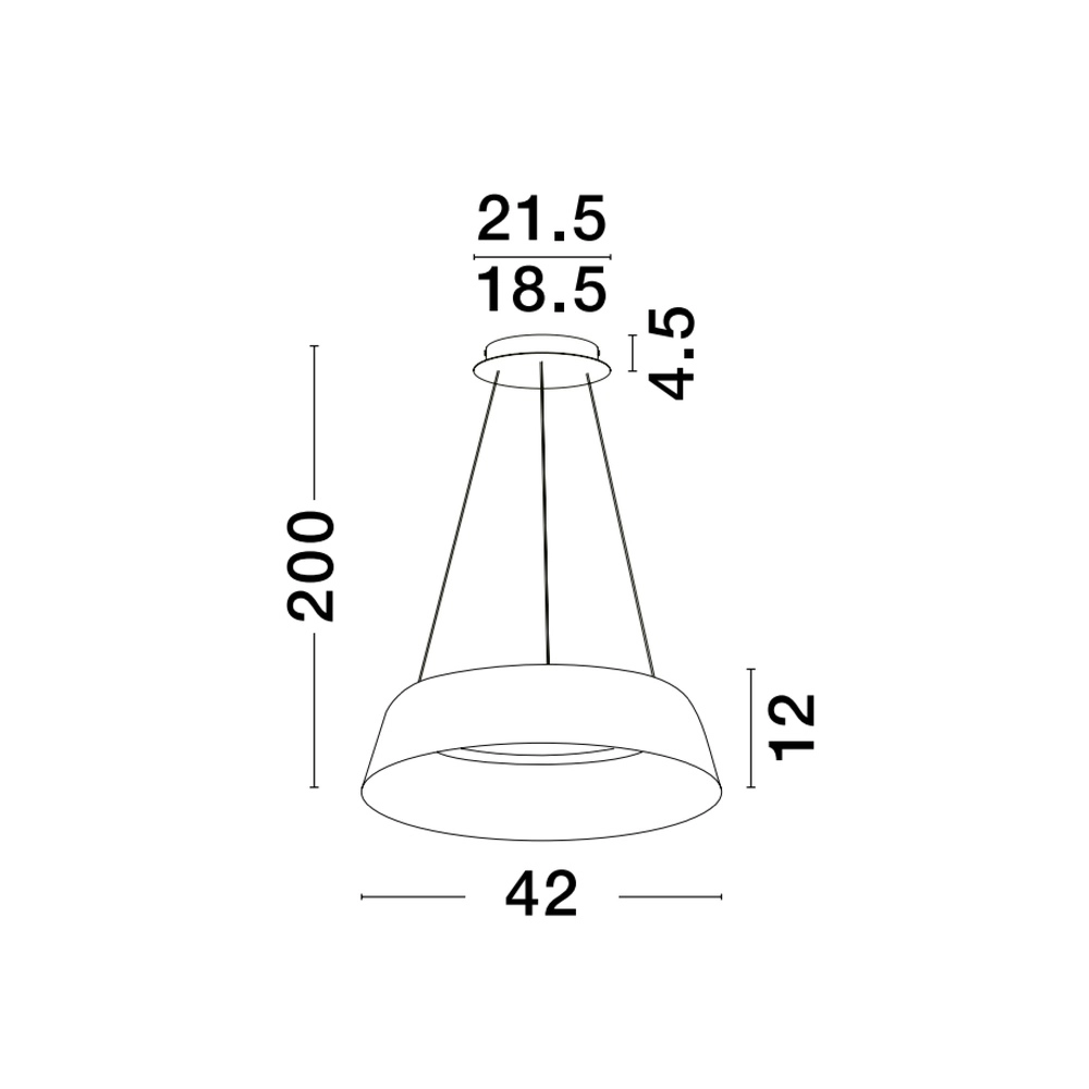 Pendant lamp Alba white Ø 42cm Lyora 5212017439000