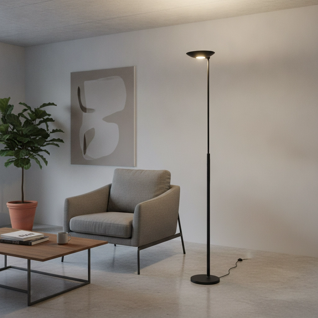 Classic floor lamp Geneva black Ø 23cm