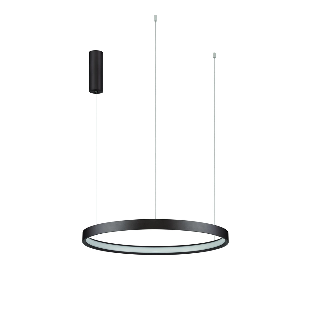 Sleek pendant lamp Perrine Ø 60cm coffee brown Lyora 5212017438935