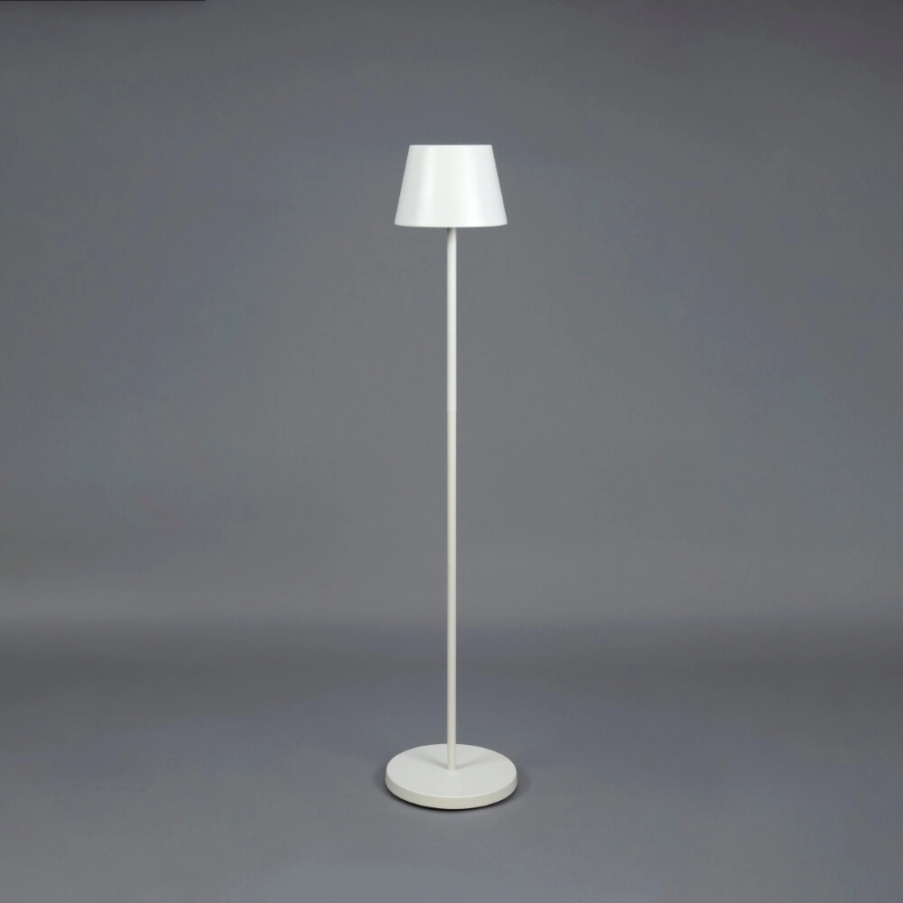 Rechargeable floor lamp Pomezia Medium white