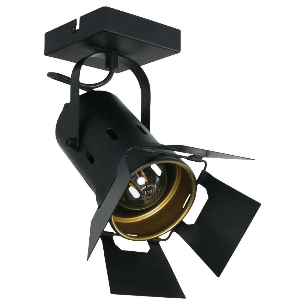 Black surface-mounted spotlight Carre Steinhauer 8712746128017
