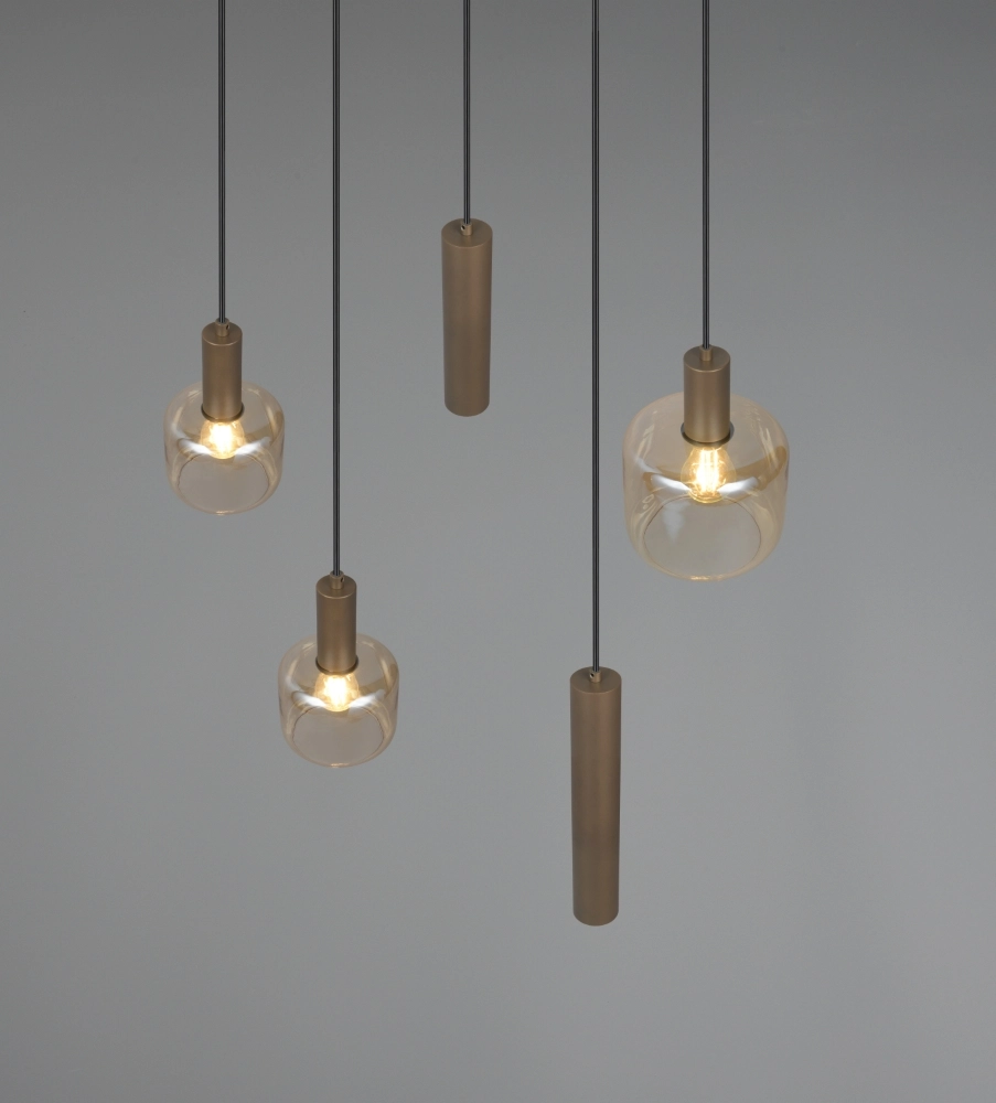 Design pendant lamp Mataro 5-light (2x GU10) Trio 4017807707717