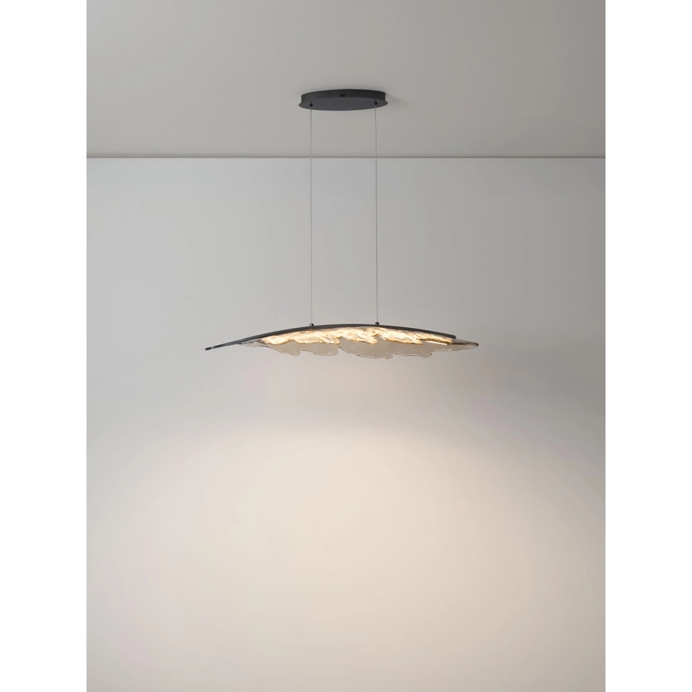 Design pendant lamp Amado anthracite with mocha 104cm Lyora 5212063500273