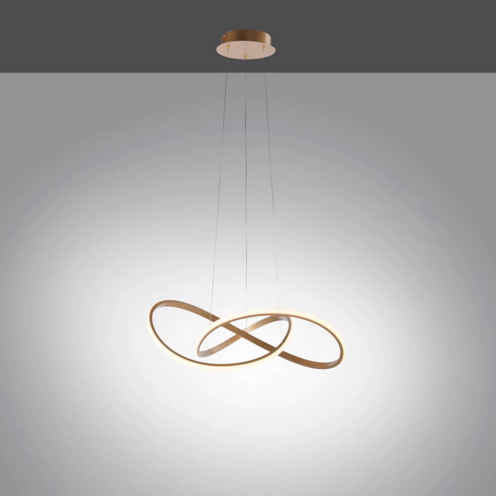 Pendant lamp Maria brass Just Light 4043689985578