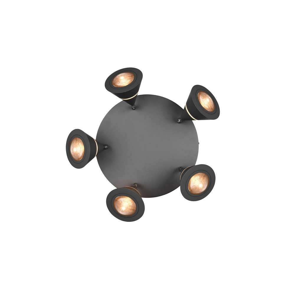 Ceiling lamp Romeo black Trio 4017807670417