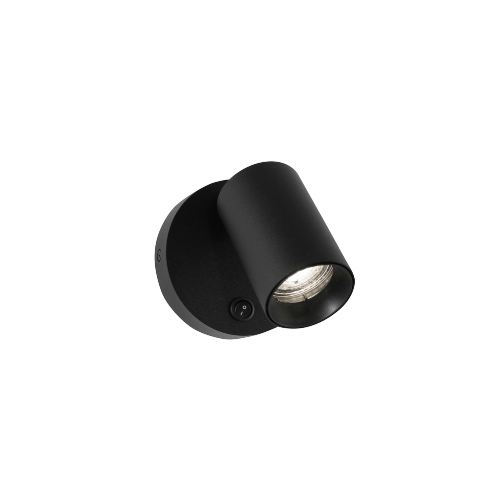 Wall spotlight Net Round Black Lyora 5212017422927