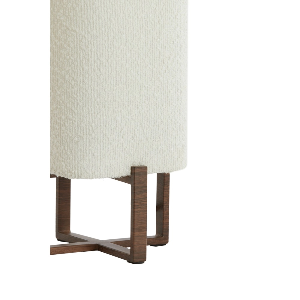 Table lamp Wyn 39cm - cream rope with walnut look Light & Living 8717807792534