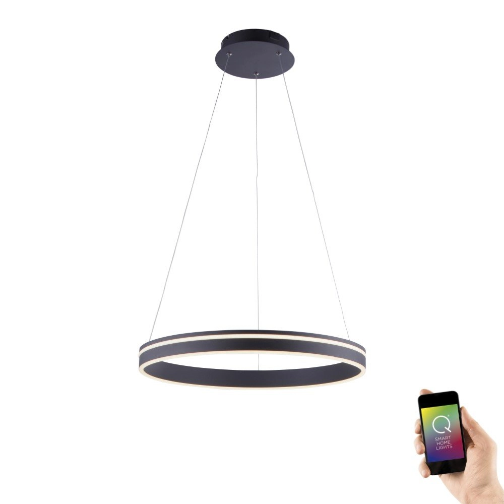 Smart pendant lamp Q-Vito Ø 59cm Paul Neuhaus 4012248336038