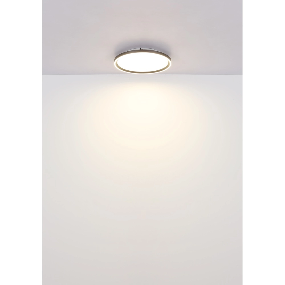 Sleek ceiling light Dublin Ø 40cm grey Globo 9007371447084