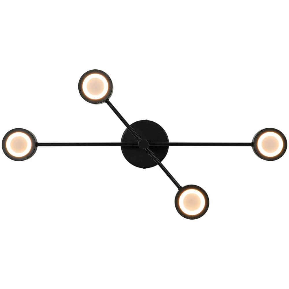 4-light ceiling lamp Clyde Design black Nordlux 5704924018442