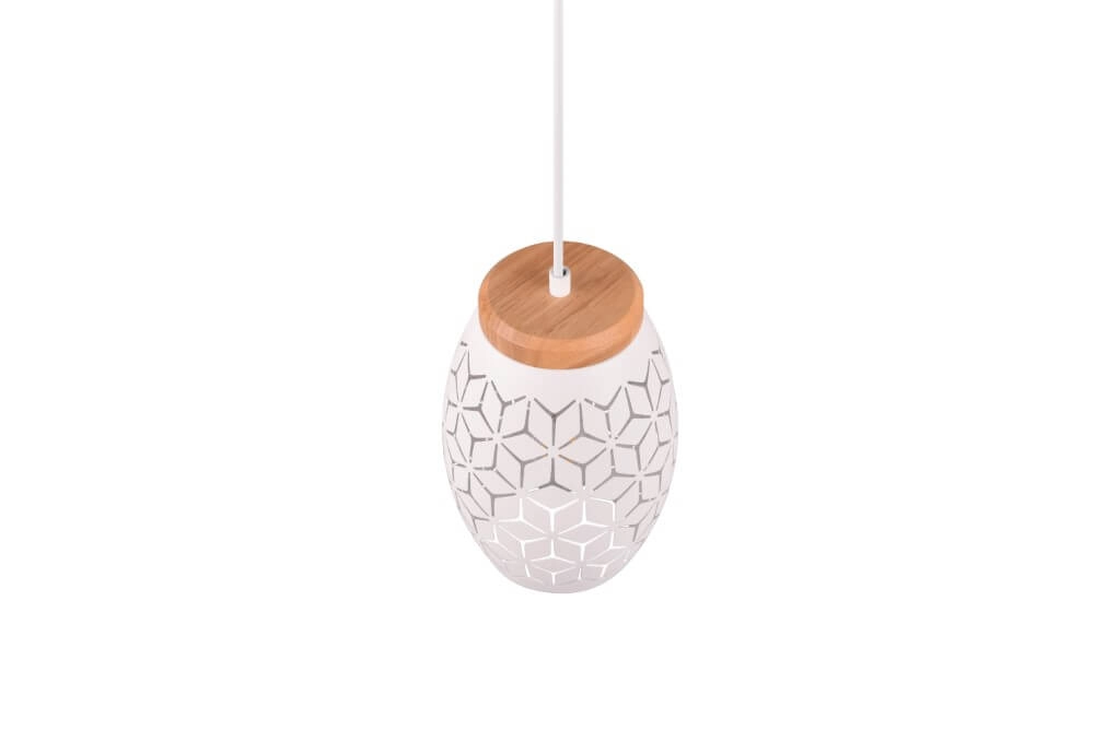 White hanging lamp Bidar design