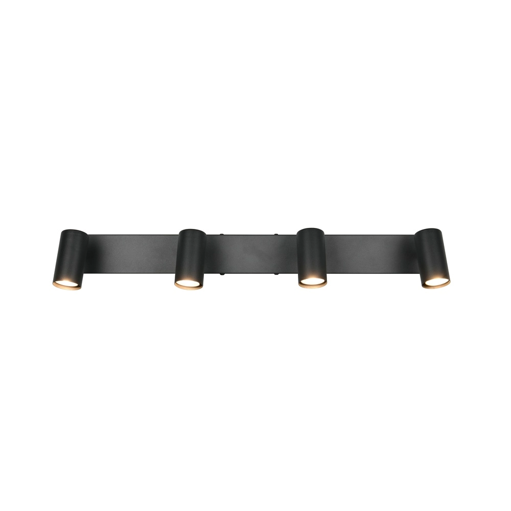Surface-mounted spot Taryn 4-light black Trio 4017807685633