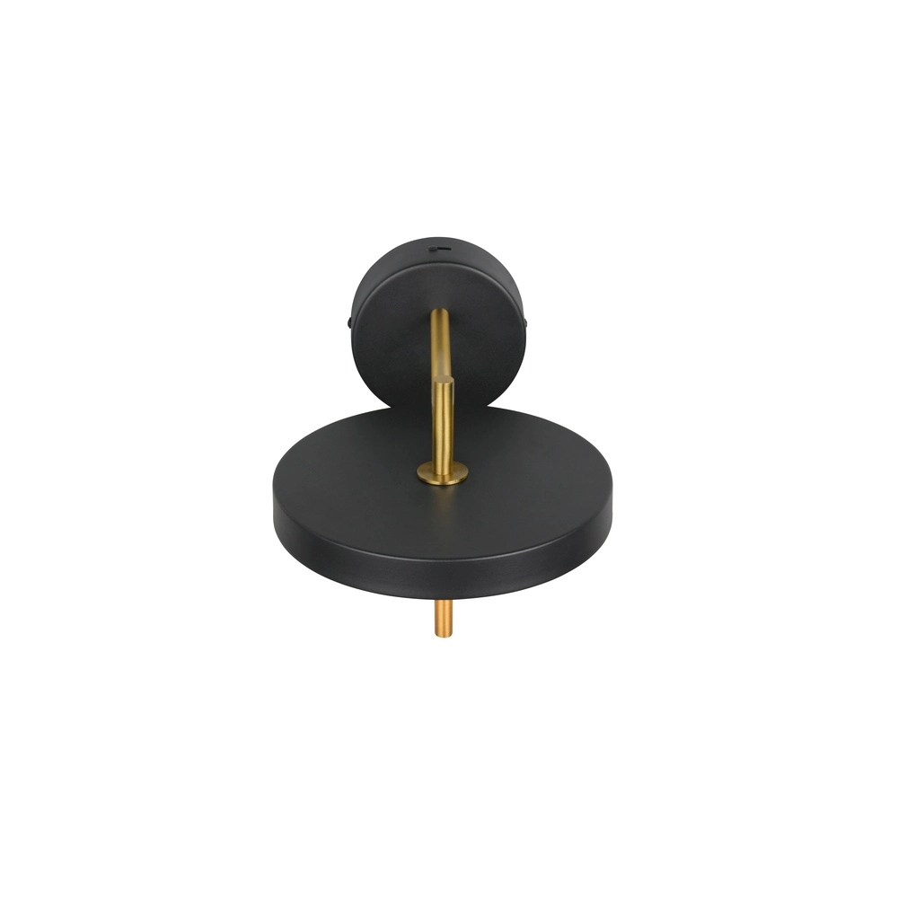 Modern wall lamp Keaton black with gold Trio 4017807655742