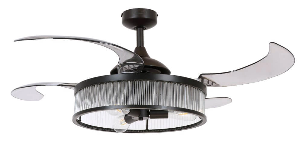 Black ceiling fan Fanway Corbelle Ø 122cm