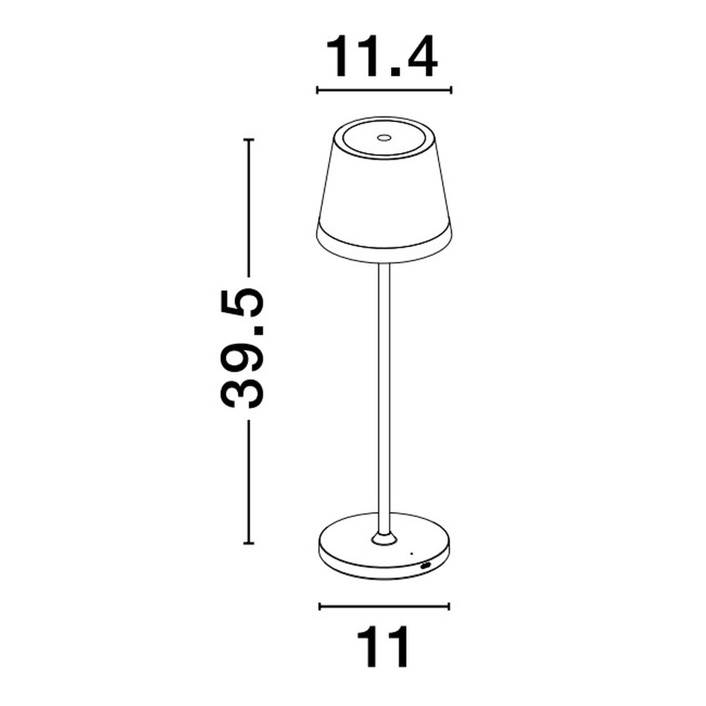 Rechargeable table lamp Seina black Lyora 5212017444455