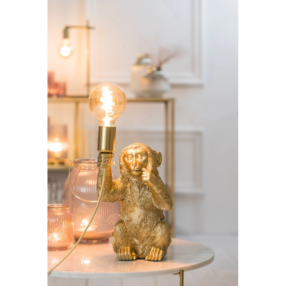 Table lamp monkey Monkey Gold Light & Living 8717807303501