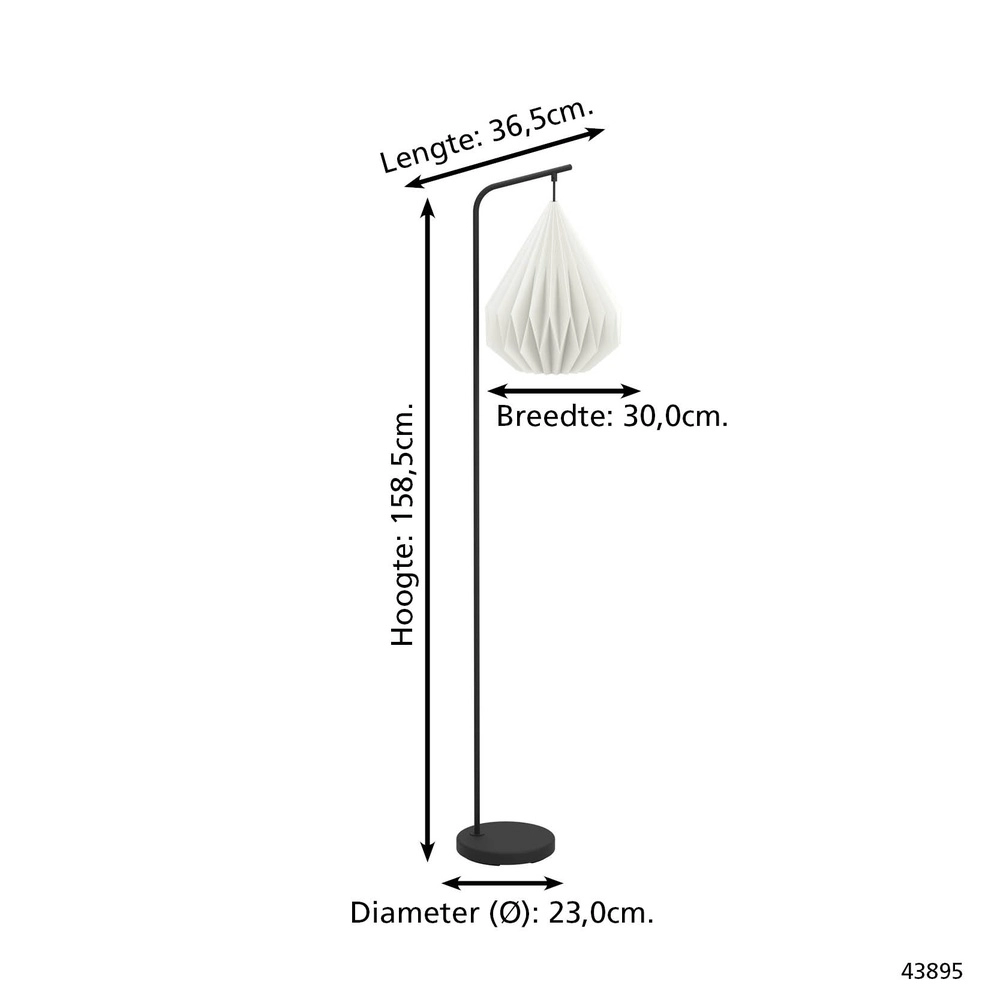 Floor lamp Minting with white hood Eglo 9002759438951
