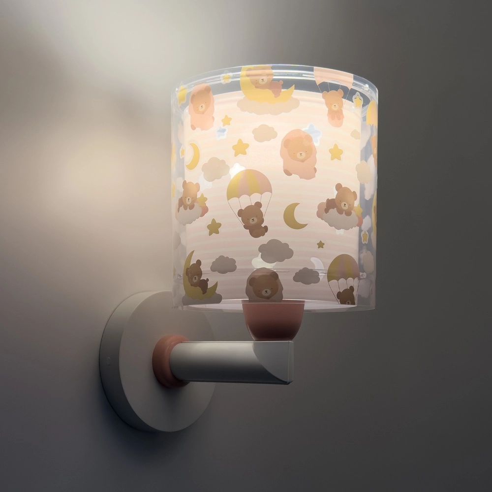 Children's room wall lamp Baby Teddy pink Dalber 8420406415796