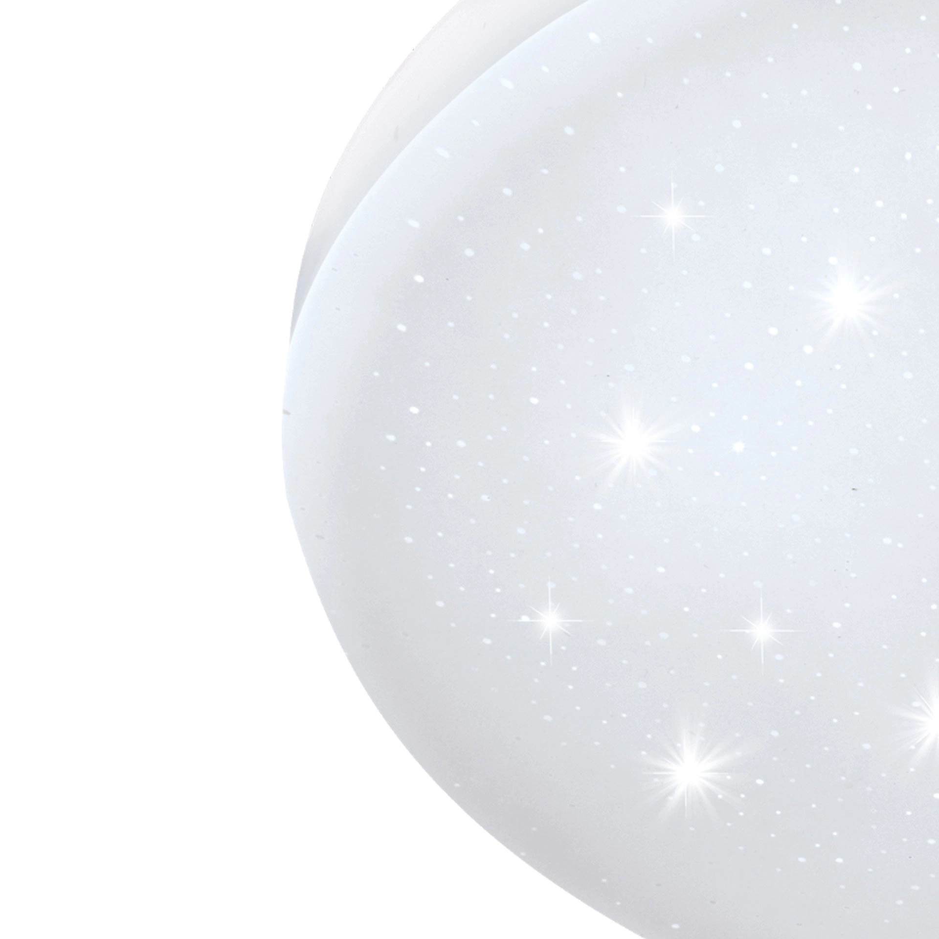 Round ceiling lamp Frania-S 28cm - 3000K star effect white Eglo 9002759978778