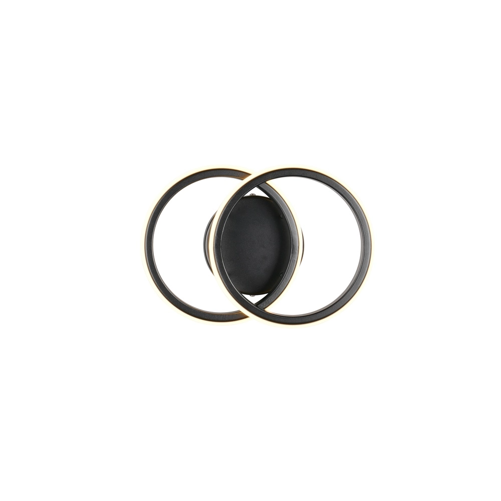 Black ceiling lamp Kasia Round design Trio 4017807653823