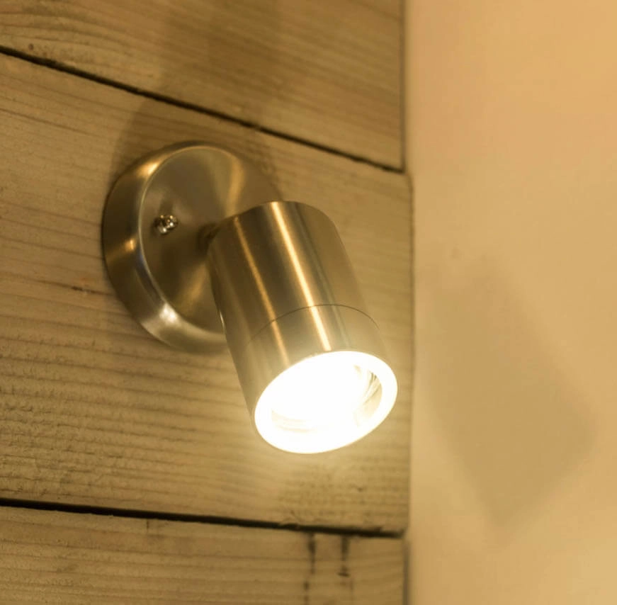Stainless steel wall spotlight Downlighter orientable KS Verlichting 8714732128902