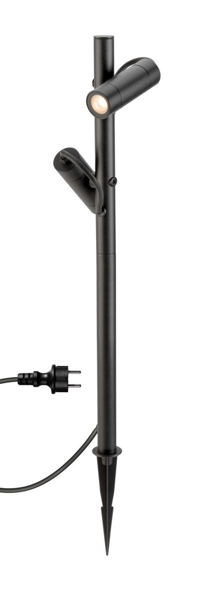 Garden lamp Helia Double Black