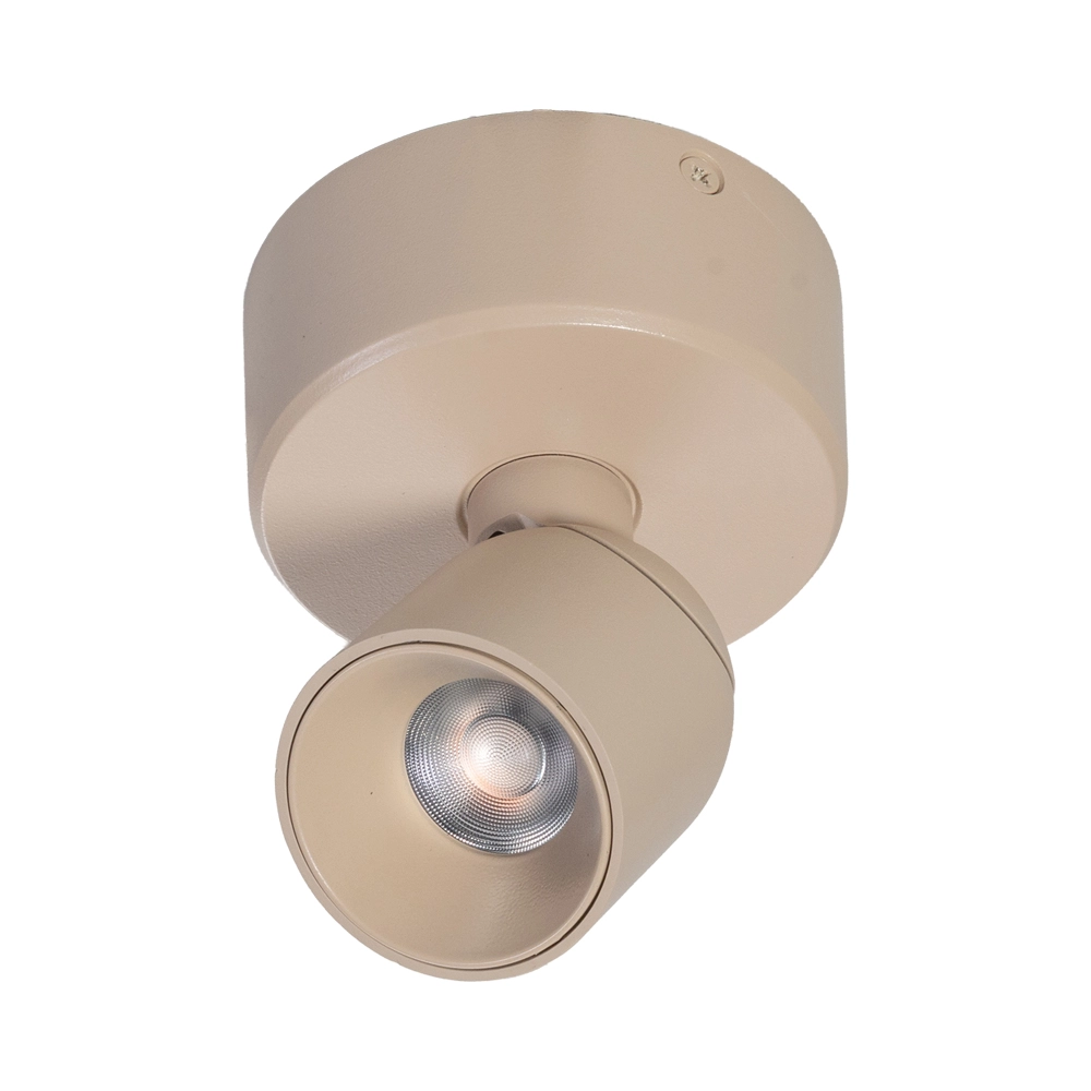 Single surface-mounted spotlight Dennis LED - Sand