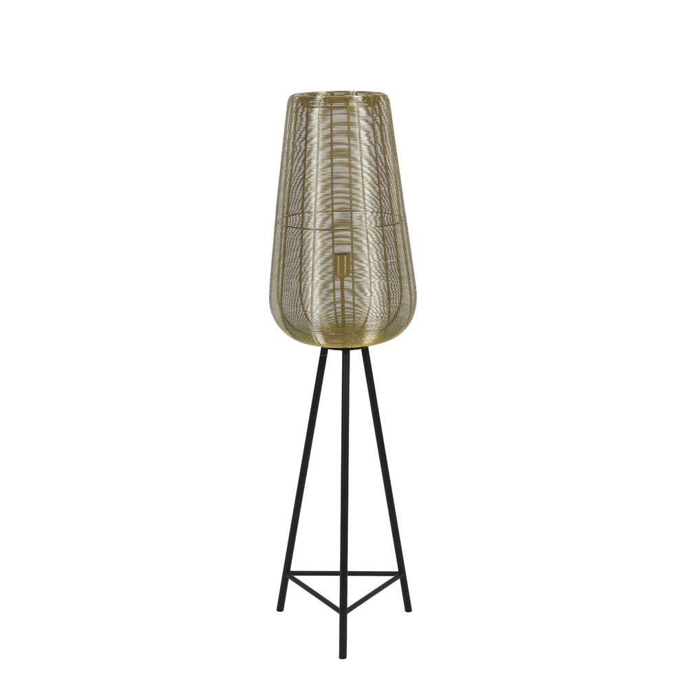 Tripod floor lamp Adeta gold 135cm Light & Living 8717807601294