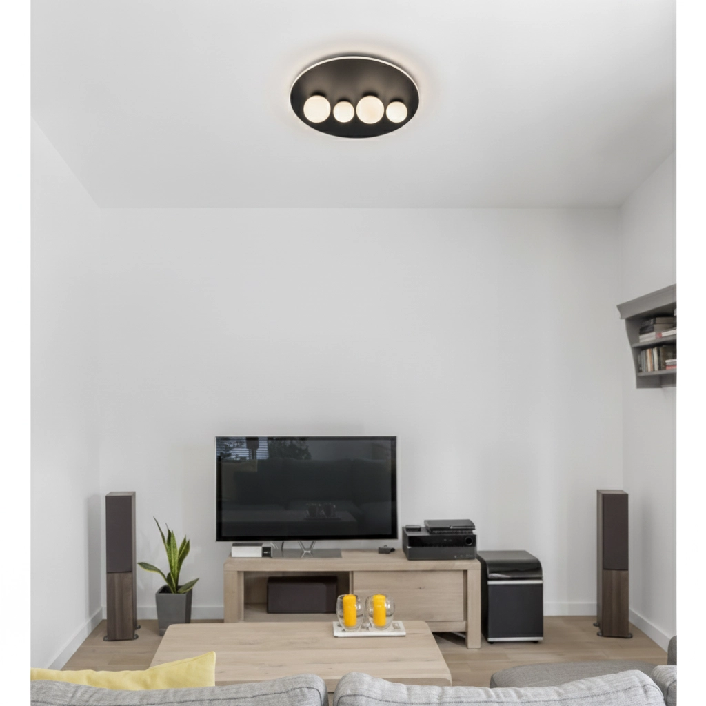Design ceiling lamp Velna black Ø 62,2cm