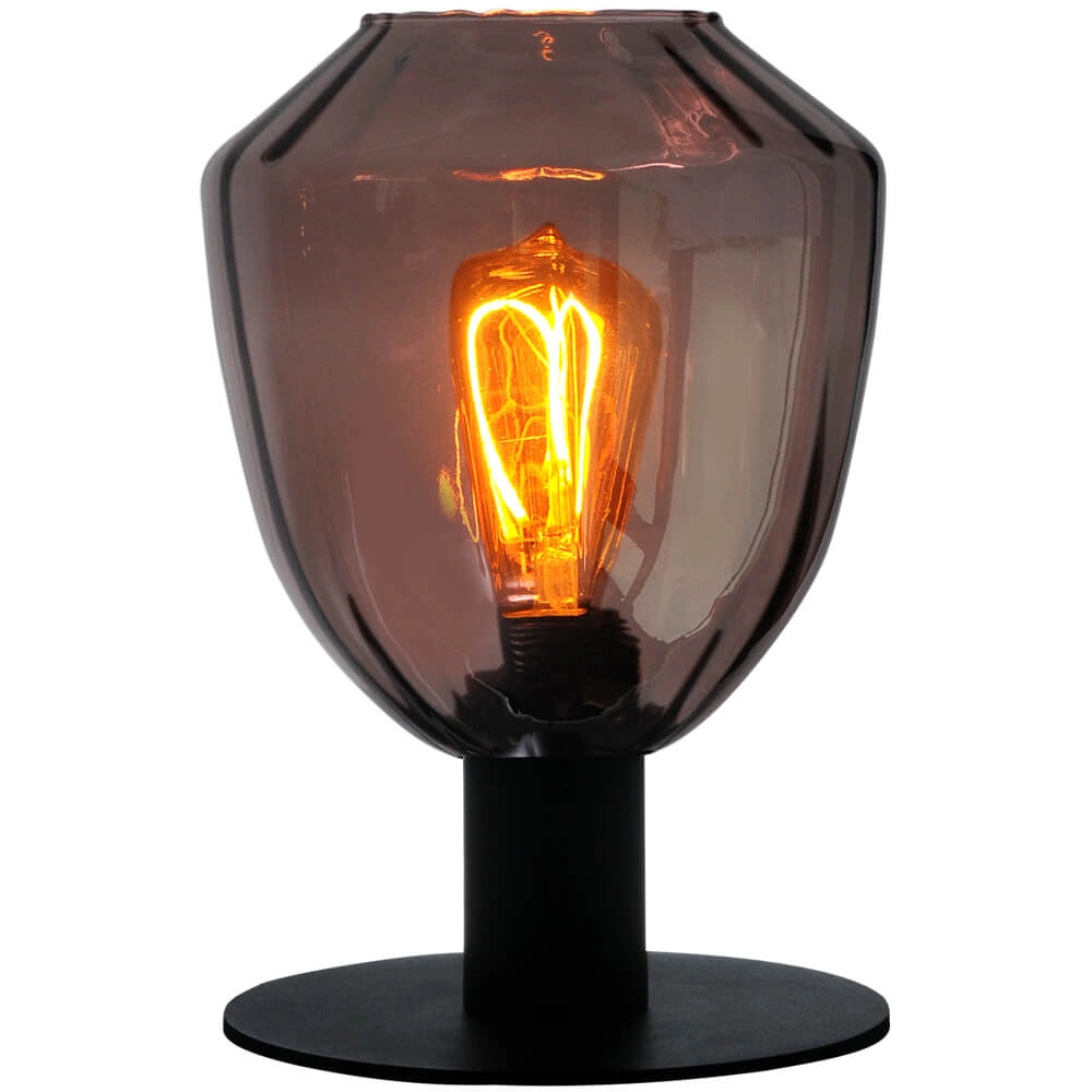 Table lamp Porto with Nicolette red glass