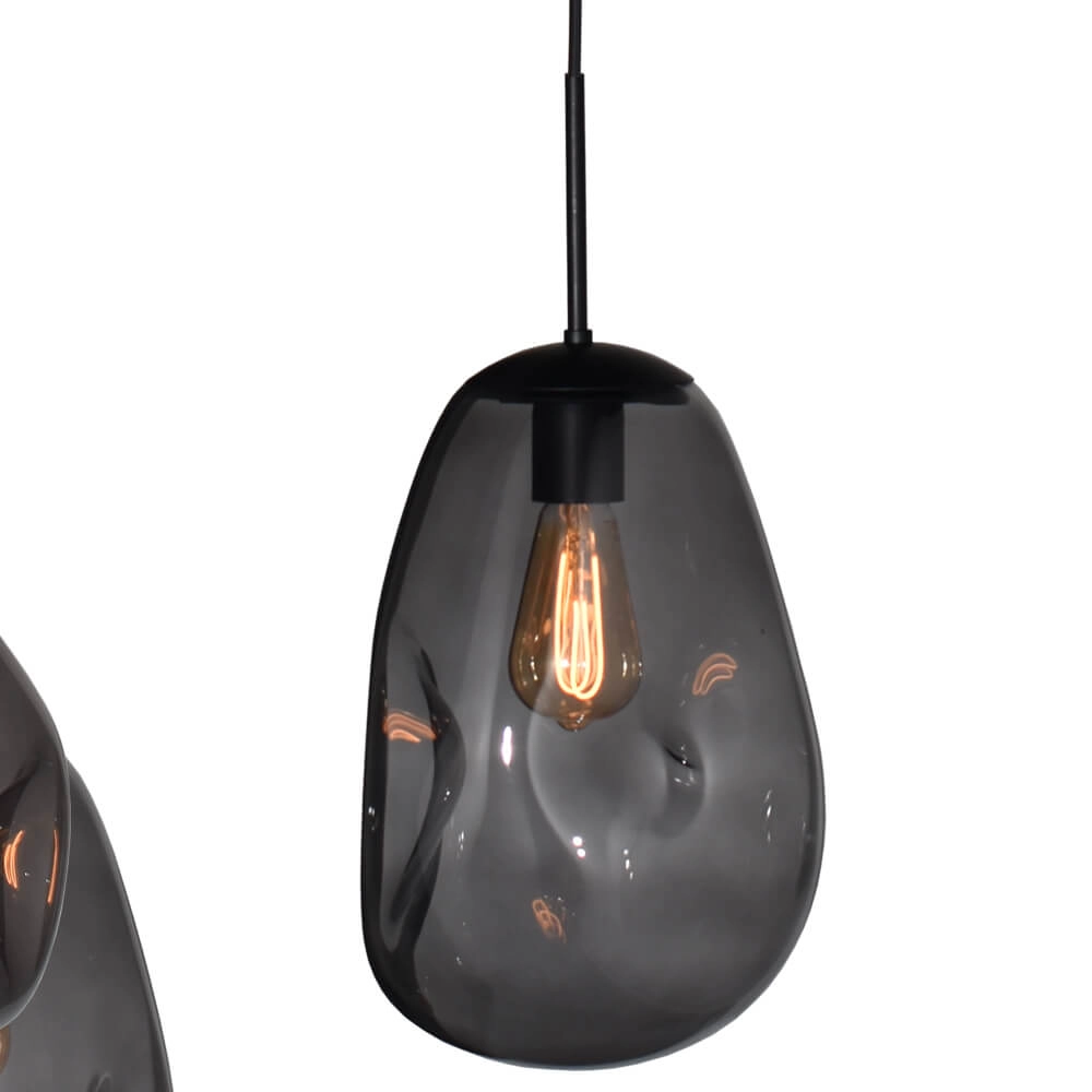 Hanging lamp Lava Oval 6x smoke glass Masterlight 8718121290126