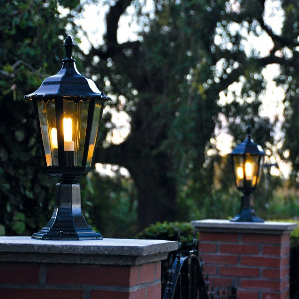 Classic pedestal lamp Ancona black KS Verlichting 8714732512947