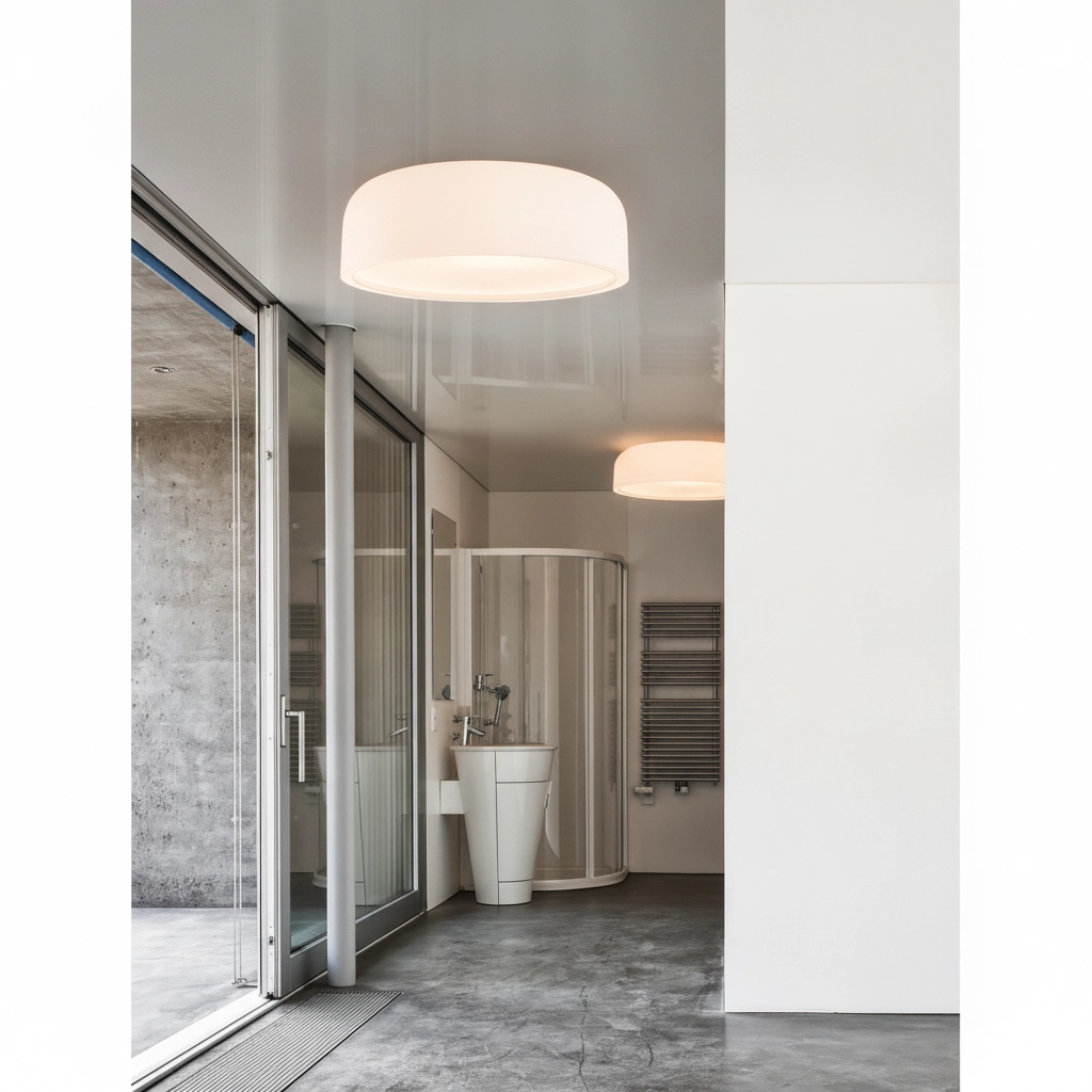 Design ceiling lamp Perleto white Ø 48cm