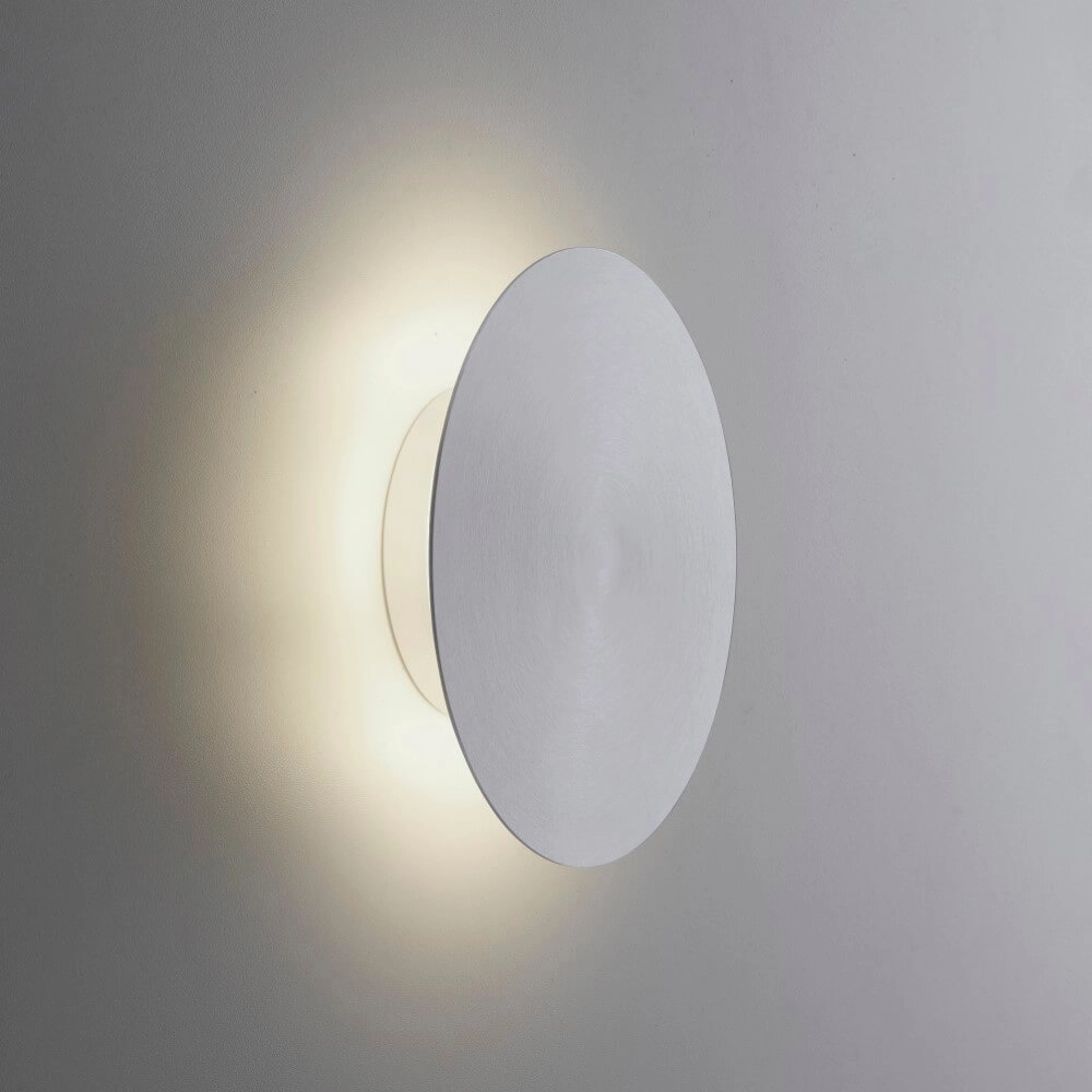 Design wall lamp Akku Puntua Ø 18cm aluminum Paul Neuhaus 4012248372500