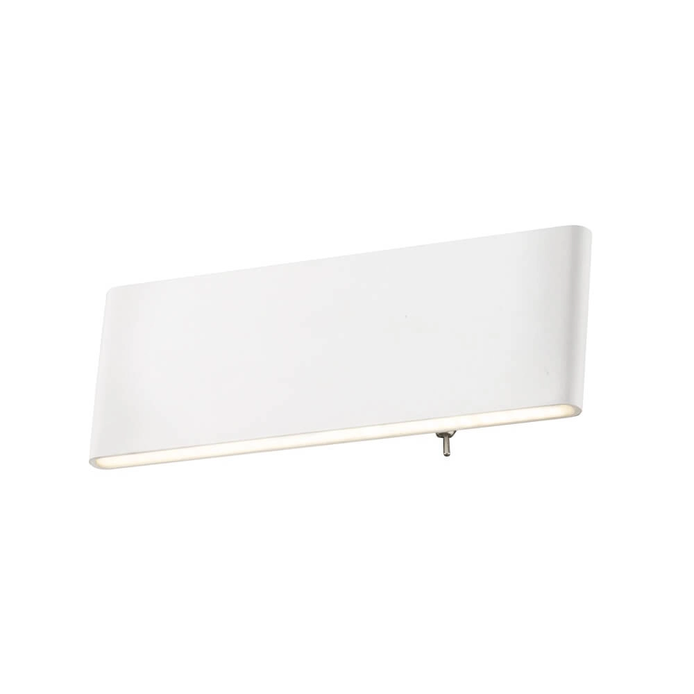 Design wall lamp Siegfried S white with switch