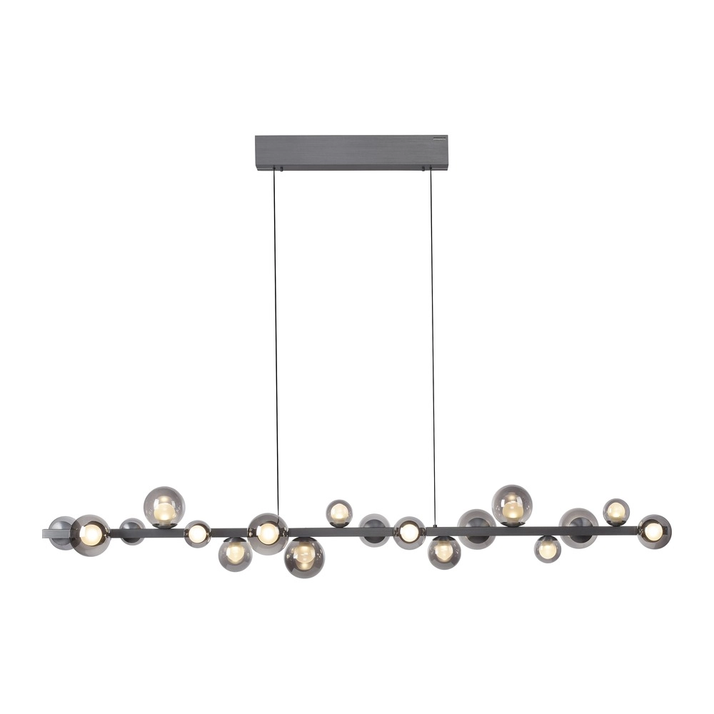 Dining table pendant lamp Pure E-Popup 18L - with smoke glass Paul Neuhaus 4012248396452