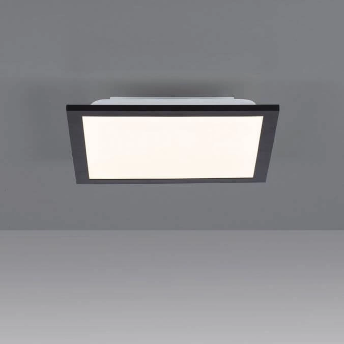 LED ceiling lamp Flat 30 by 30cm black Paul Neuhaus 4043689982072