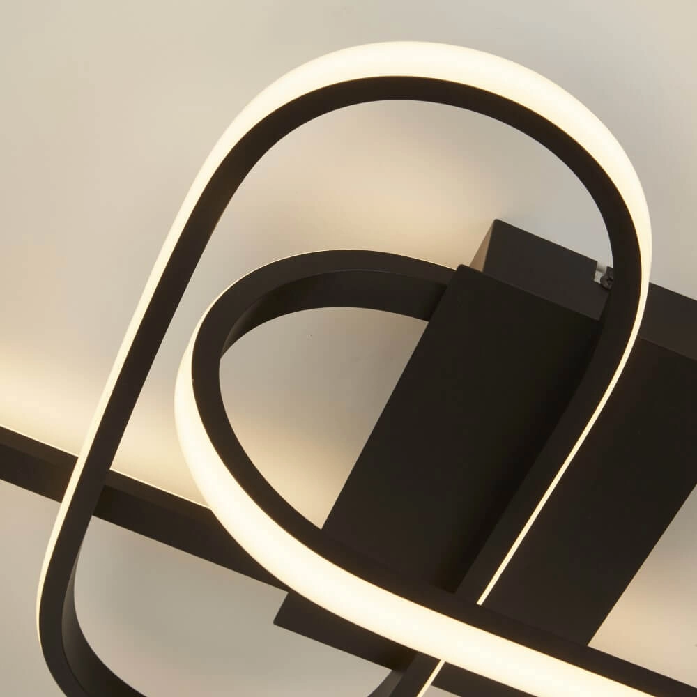 Sleek black ceiling lamp Clip Searchlight 5053423227405