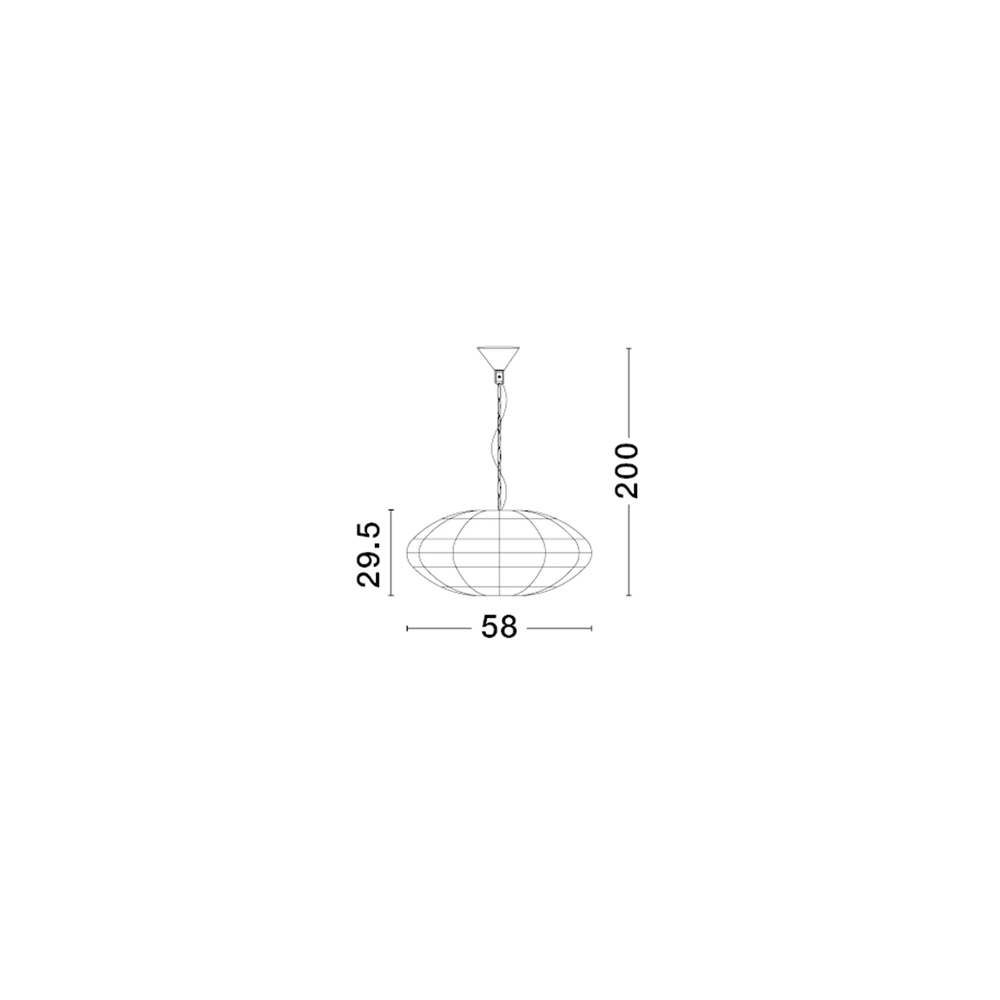 Pendant lamp Bola Scandinavian Ø 60cm Lyora 5212017452955