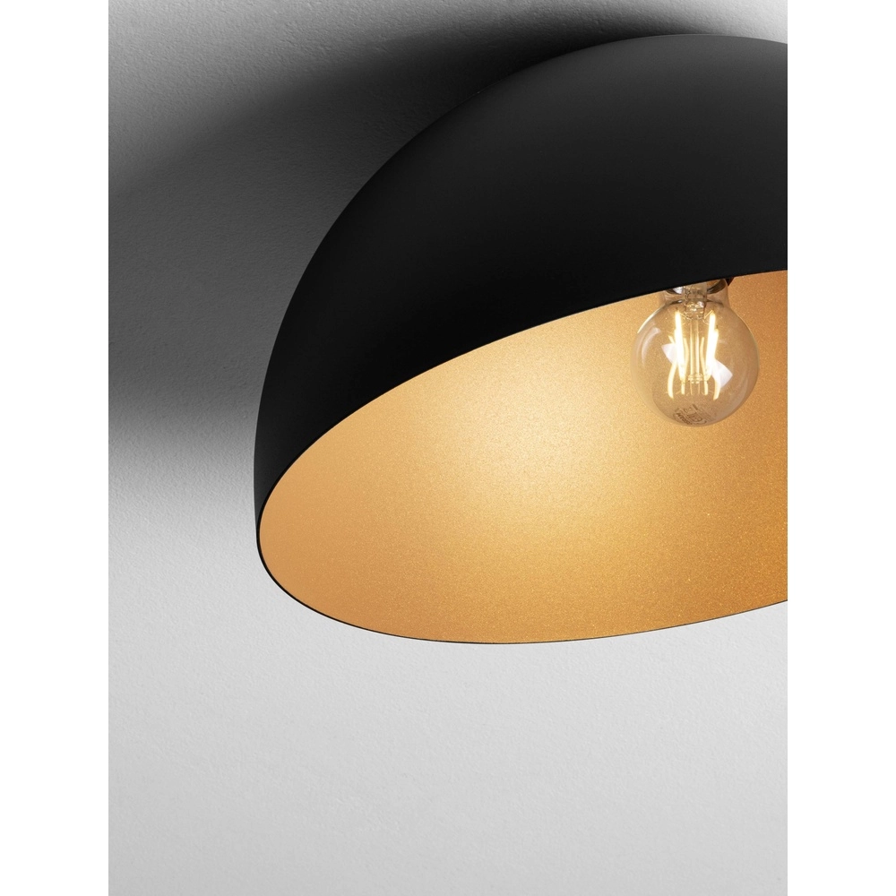 Ceiling lamp Onia black with gold Ø 40cm Lyora 5212017458117