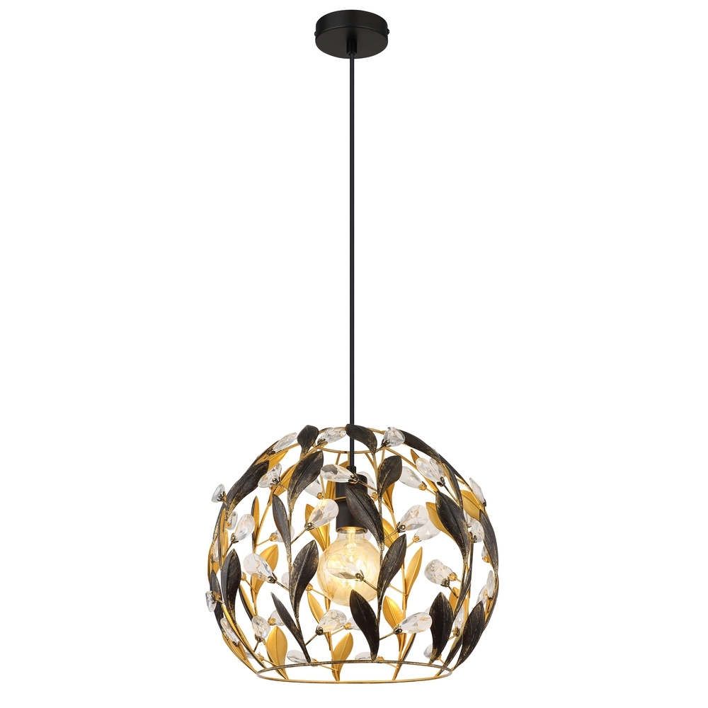 Country Pendant Lamp Mika Black