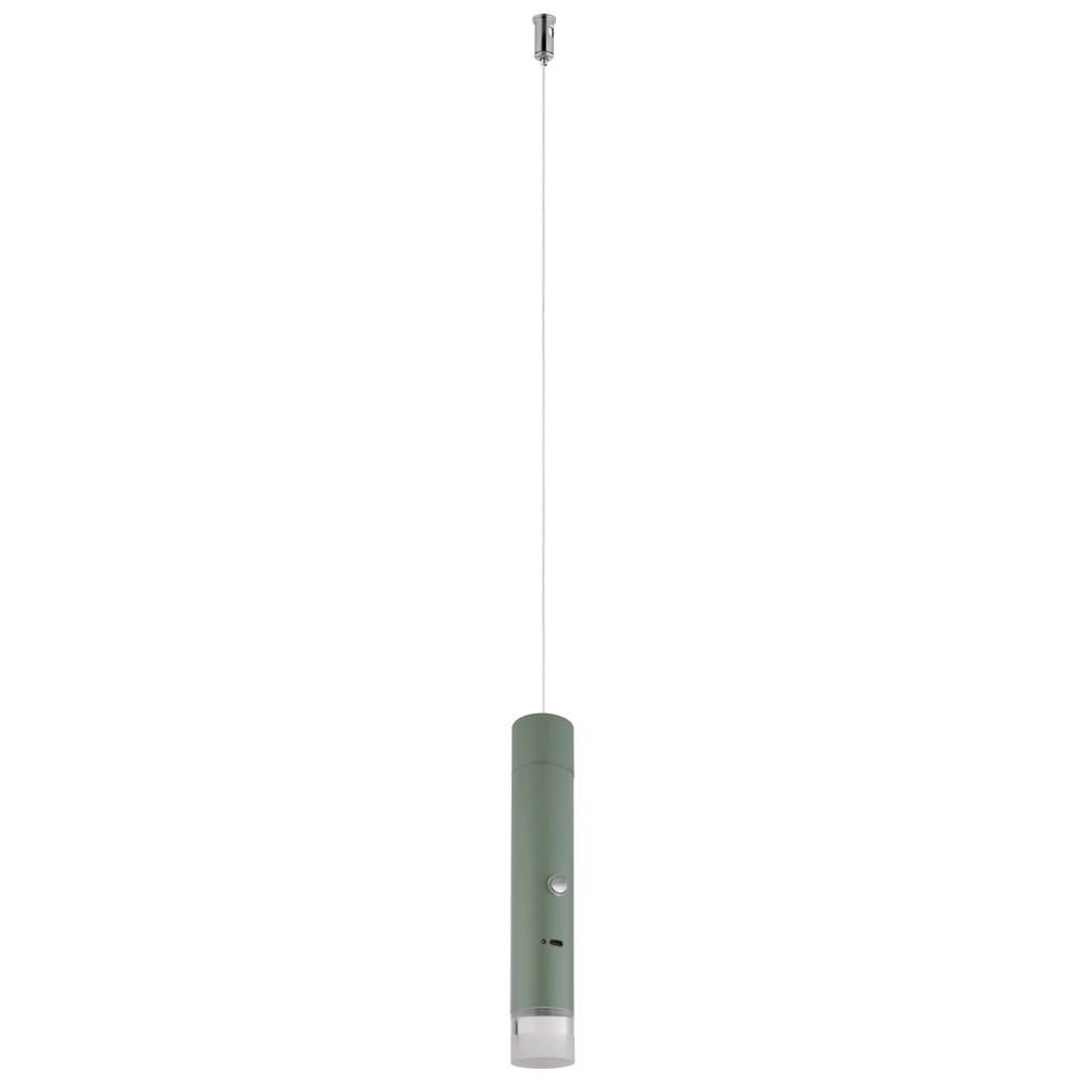 Sleek pendant lamp Pelo Green Globo 9007371569359