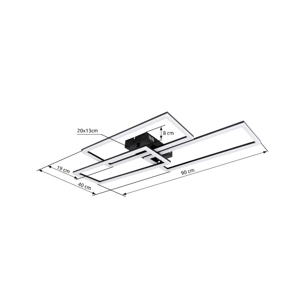 Design ceiling lamp Tiny Black Globo 9007371442874