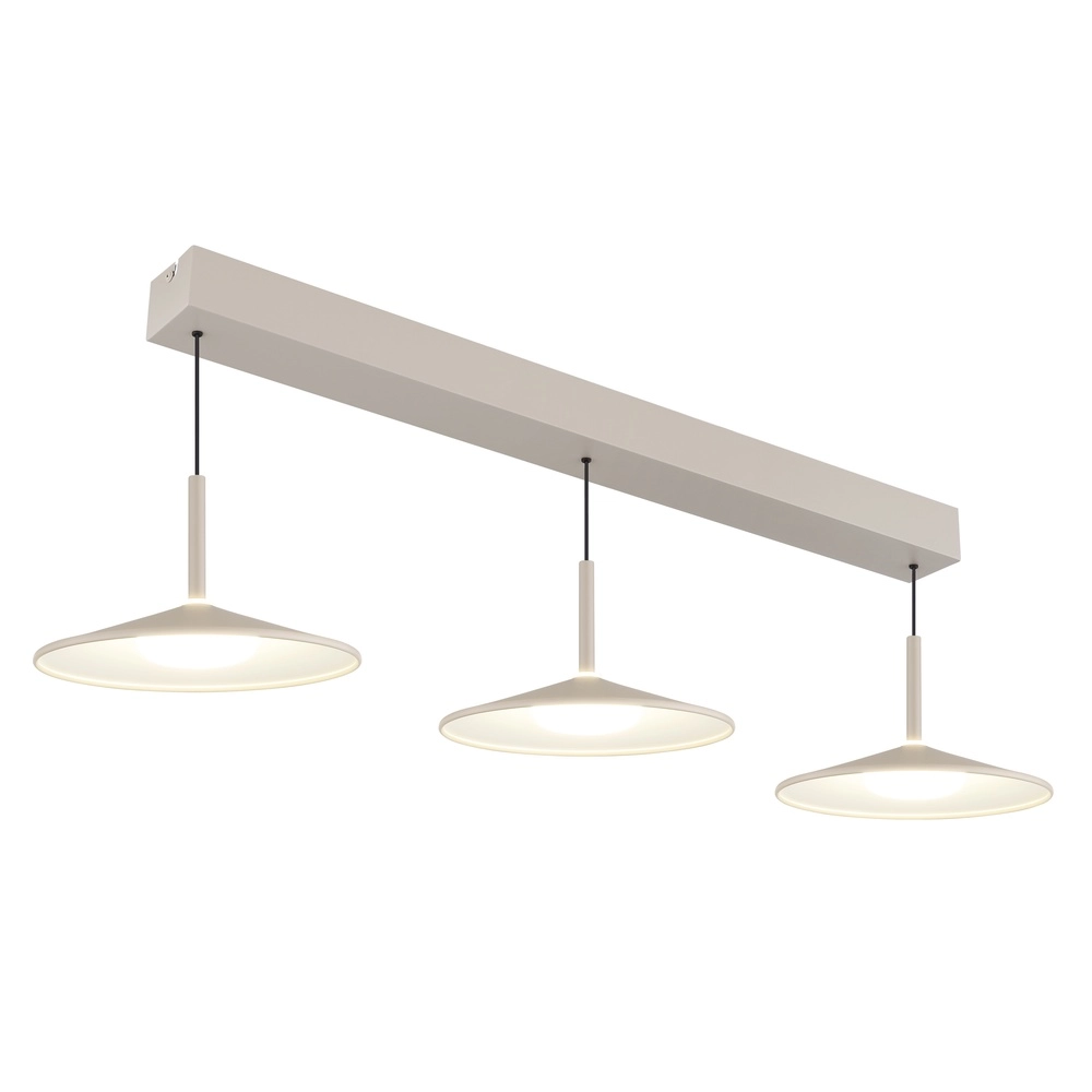 3-light pendant lamp Lampone Design sand brown Globo 9007371572366