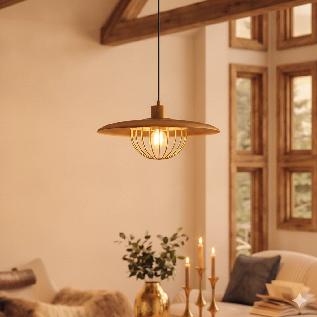 Pendant lamp Fox gold
