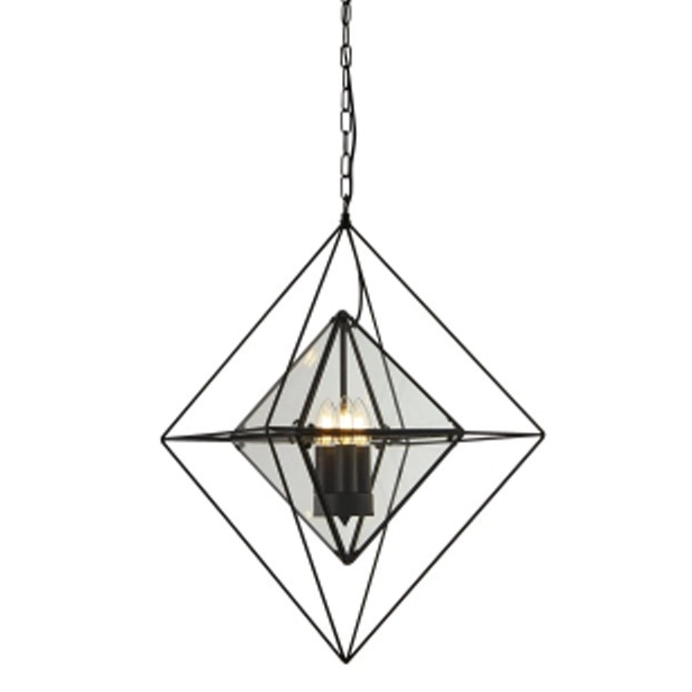 Black pendant lamp Diamond