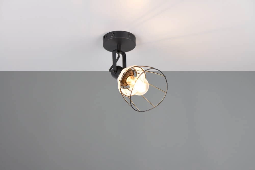 Black wall lamp Jerome design Trio 4017807637694
